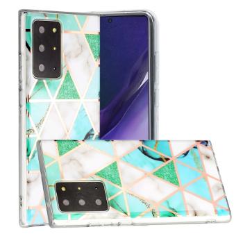 ART TPU obal Samsung Galaxy Note 20 Ultra GREEN WHITE  MARBLE