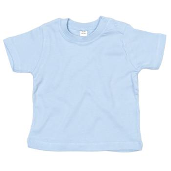 Babybugz Jednofarebné dojčenské tričko - Svetlomodrá | 3-6 mesiacov