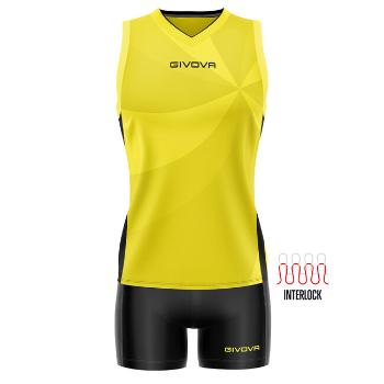 KIT ELICA VOLLEY GIALLO/NERO Tg. S