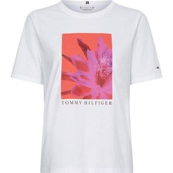 Tommy Hilfiger  Tričká s krátkym rukávom Regular Floral Cnk  Biela