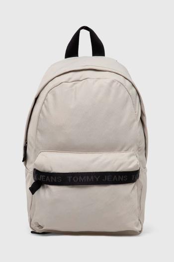 Ruksak Tommy Jeans pánsky, béžová farba, veľký, s potlačou