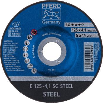 PFERD 62212426 Sg Steel brúsny kotúč lomený  125 mm 22.23 mm 10 ks