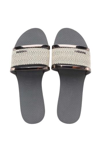 Šľapky Havaianas YOU TRANCOSO PREMIUM dámske, šedá farba, 4146063.5178