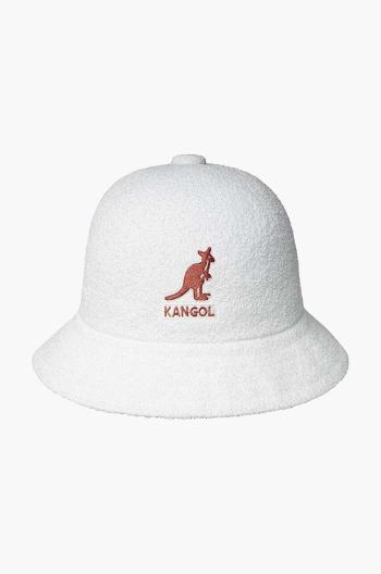 Klobúk Kangol Big Logo Casual K3407.WHITE-WHITE, biela farba, K3407 WHITE