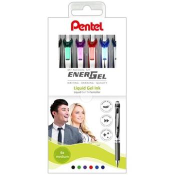 PENTEL Energel BL77-6, 0.7 mm – súprava 6tich farieb (BL77-6 , SADA ENERGEL 0,7MM  )