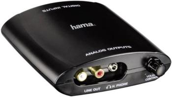 Hama audio konvertor Digitaal naar analoog converter [Toslink, cinch digitálny, USB - cinch, jack]
