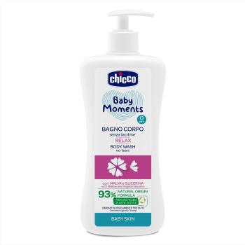 CHICCO Šampón na telo s dávkovačom Baby Moments Relax 93% prírodných zložiek 500 ml