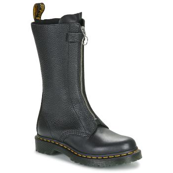 Dr. Martens  1B99 Front Zip Black Wanama   Black Milled Nappa  Čižmy do mesta Čierna