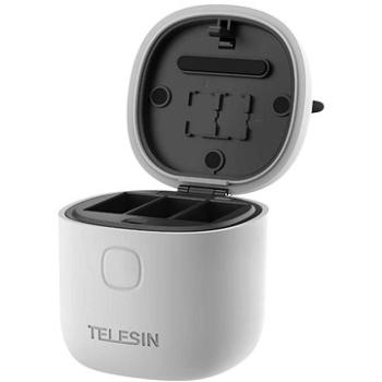 Telesin 3-slot Waterproof Box nabíjačka na GoPro Hero 9 / Hero 10, sivá (TEL74013)