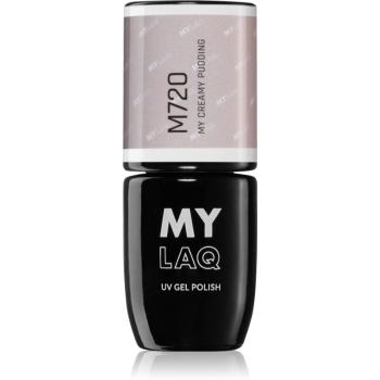 MYLAQ UV Gel Polish gélový lak na nechty odtieň My Creamy Pudding 5 ml