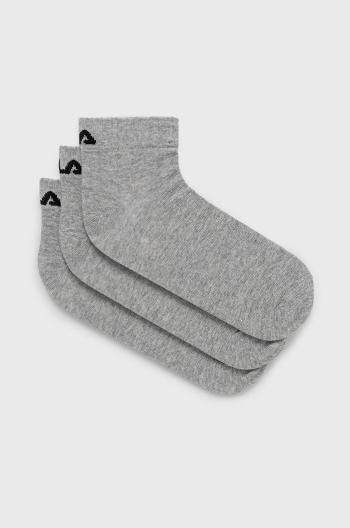 Ponožky Fila (3-pack) pánske, šedá farba