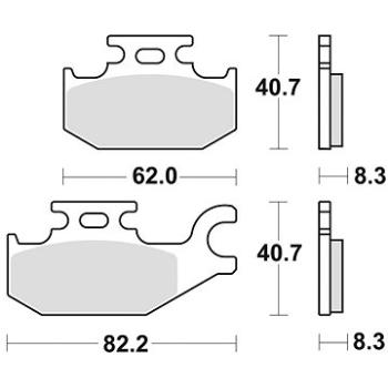 Braking brzdové doštičky (sinterová zmes CM44) (2 ks) M501 – 263 (M501-263)