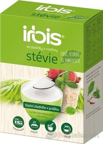 irbis stévia práškové stolové sladidlo, 250g