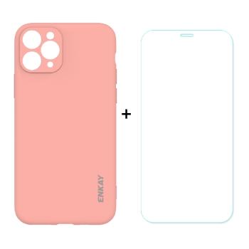 ENKAY Obal + tvrdené sklo Apple iPhone 11 Pro oranžový