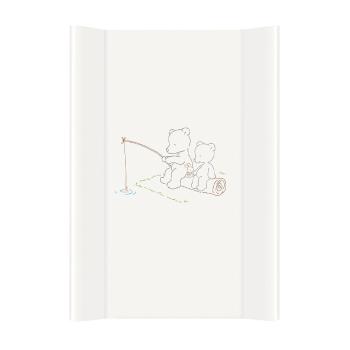 CEBA Podložka prebaľovacia 2-hranná s pevnou doskou (50x70) Comfort Papa Bear biela