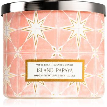 Bath & Body Works Island Papaya vonná sviečka 411 g