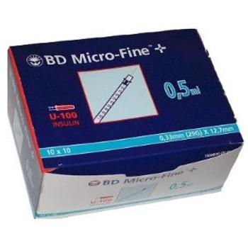BD micro fine plus inzulínové striekačky s ihlou U-100 30G/0 5 ml 100 ks