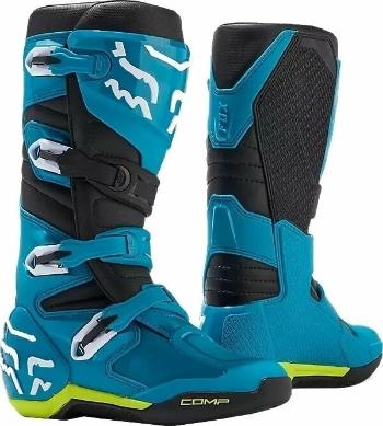 FOX Comp Boots Blue/Yellow 41 Topánky