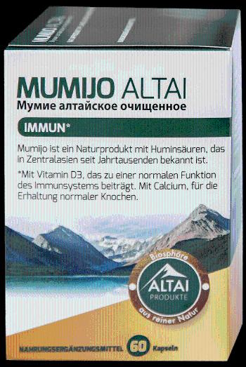 Altai produkte Mumijo Altai 60 kapsúl