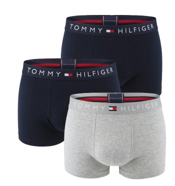 TOMMY HILFIGER - boxerky 3PACK TH original cotton desert sky & gray color - limitovaná edícia -M (77-88 cm)