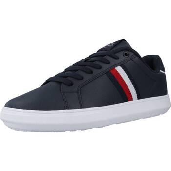 Tommy Hilfiger  Módne tenisky CORPORATE LEATHER CUP ST  Modrá