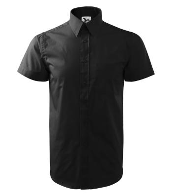 MALFINI Pánska košeľa s krátkym rukávom Chic - Čierna | XL