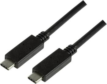LogiLink #####USB-Kabel #####USB 3.2 Gen1 (USB 3.0 / USB 3.1 Gen1) #####USB-C™ Stecker, #####USB-C™ Stecker 1.00 m čiern