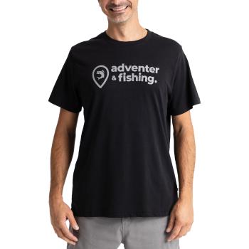 Adventer & fishing tričko black - veľkosť xl