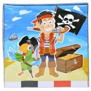 Papierové obrúsky pirát – kapitán hook – 33 × 33 cm – 20 ks (5907667299493)
