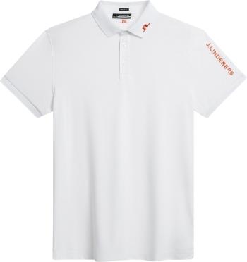 J.Lindeberg Tour Tech Reg Fit Mens White XL Polo košeľa