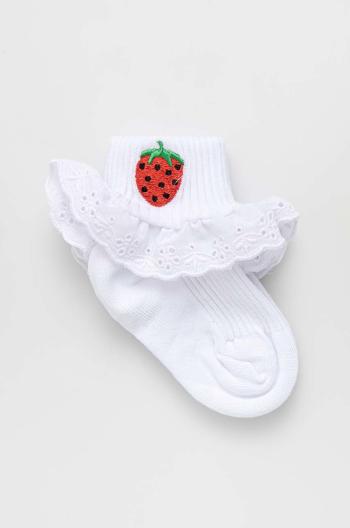 Detské ponožky Mini Rodini biela farba
