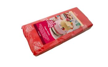 Červený valcovaný fondán Ohnivá červená (farebný fondán) 1 kg - FunCakes