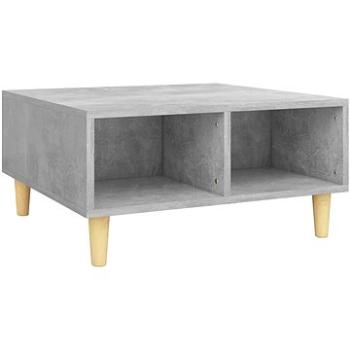 SHUMEE Konferenčný stolík betónovo sivý 60 × 60 × 30 cm drevotrieska, 805981