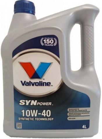 VALVOLINE SYNPOWER 10W-40 4L 872260