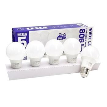 TESLA LED  BULB E27, 9 W, 4000 K, denná biela, 5 ks v balení (BL271040-5PACK)