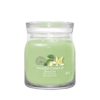 YANKEE CANDLE Signature Vonná sviečka stredná 2 knôty Vanilla Lime 368 g