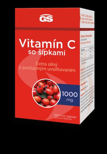 GS Vitamín C 1000+šípky, 100+20 tbl