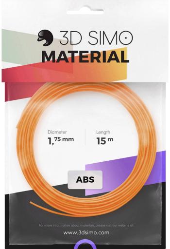 3D Simo 3Dsimo-ABS-2  sada vlákien pre 3D tlačiarne ABS plast   1.75 mm 120 g oranžová, čierna, biela  1 ks
