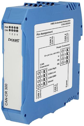 Ixxat 1.01.0210.40000 CAN / CAN FD opakovač, skrutkový konektor, 4 kanály, integrované zakončovacie odpory zbernice 1 ks