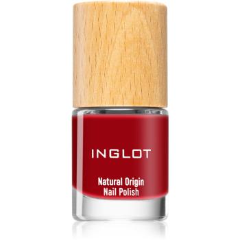 Inglot Natural Origin dlhotrvajúci lak na nechty odtieň 009 Timeless Red 8 ml