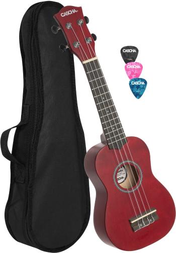 Cascha HH 3961 Sopránové ukulele Červená