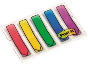 Post-it samolepiace prúžky 7000038078 5 blokov / bal. červená, modrá, žltá, zelená, purpurová