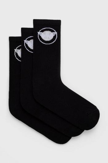 Ponožky Emporio Armani Underwear (3-pak) pánske, čierna farba