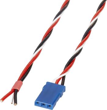 servo pripojovací kábel Deluxe [1x JR - 1x kábel, otvorený koniec] 0.5 mm² krútený Reely