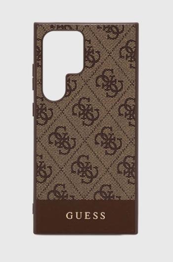 Puzdro na mobil Guess Galaxy S24 Ultra S928 hnedá farba, GUHCS24LG4GLBR,