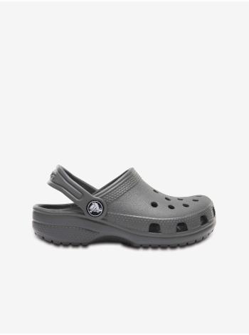 Šedé detské šľapky Crocs