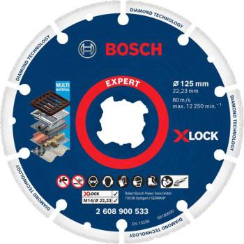 Bosch Accessories 2608900533 X-LOCK diamantový rezný kotúč Priemer 125 cm   1 ks