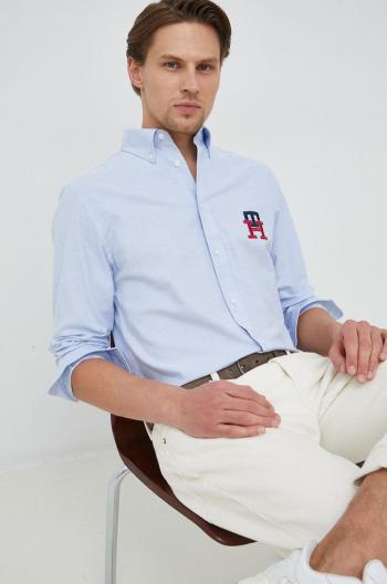 Bavlnená košeľa Tommy Hilfiger pánska, regular, s golierom button-down