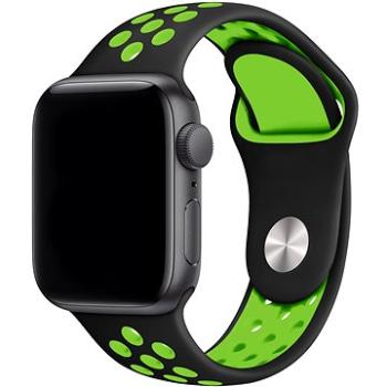 Eternico Sporty na Apple Watch 42 mm/44 mm/45 mm   Vibrant Green and Black (AET-AWSP-GrBl-42)