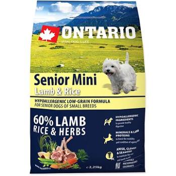 Ontario Senior Mini Lamb & Rice 2,25 kg (8595091780341)